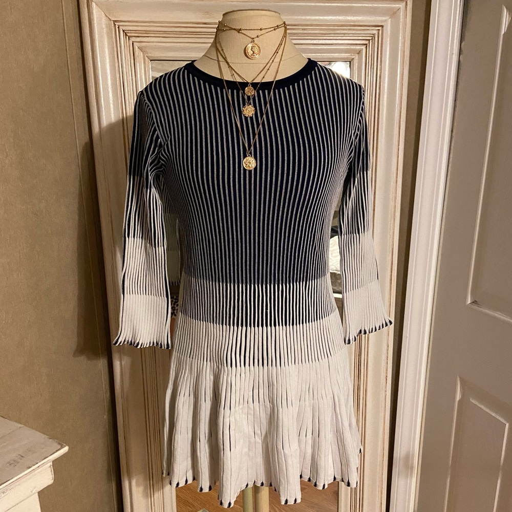 NWT Ribbed Ombré flair dress
